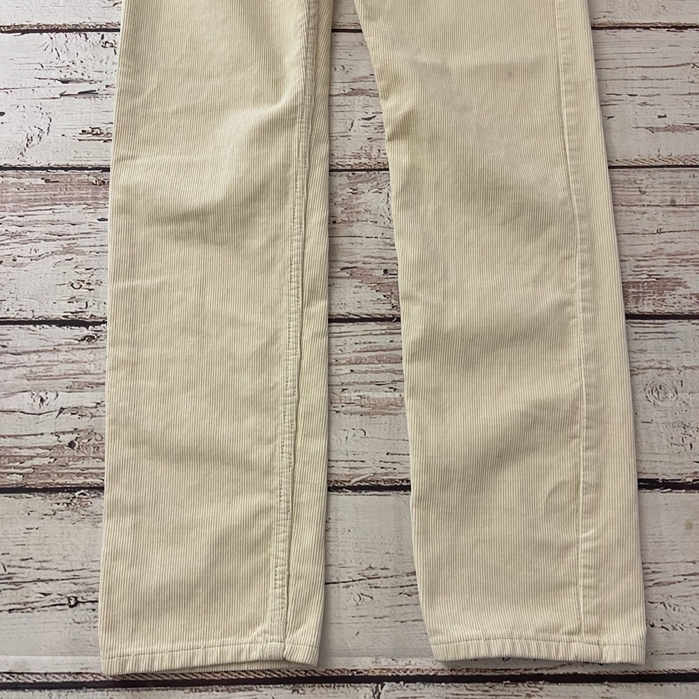 J Galt Brandy Melville Womens Small Cream Button Fly‎ Corduroy Pants & Crop Top - Picture 6 of 11